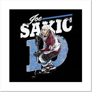 joe sakic retro Posters and Art